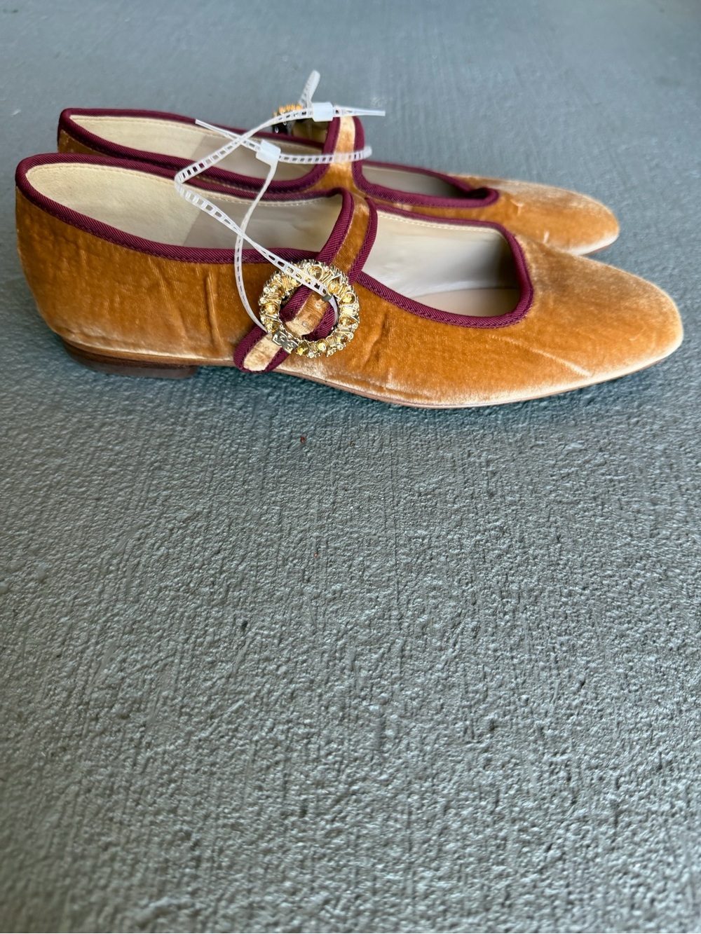 Sam Edelman Michaela Glow Mary Jane Ballet Flats Sz 9 Jewel Buckle NWOB - Picture 3 of 11
